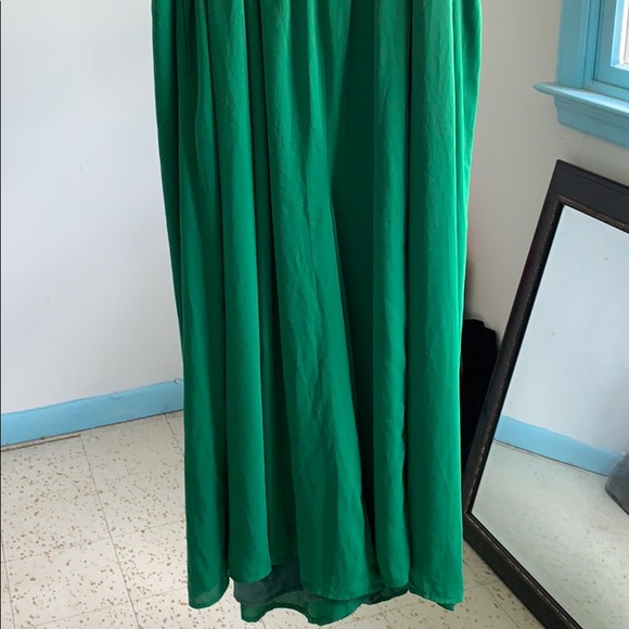 Green Wrap Jumpsuit - Picture 3 of 5